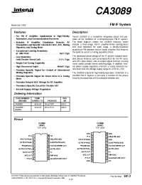 Datasheet CA3089M1 производства Intersil